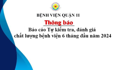 Báo cáo Tự kiểm tra, đánh giá chất lượng bệnh viện 6 tháng đầu năm 2024